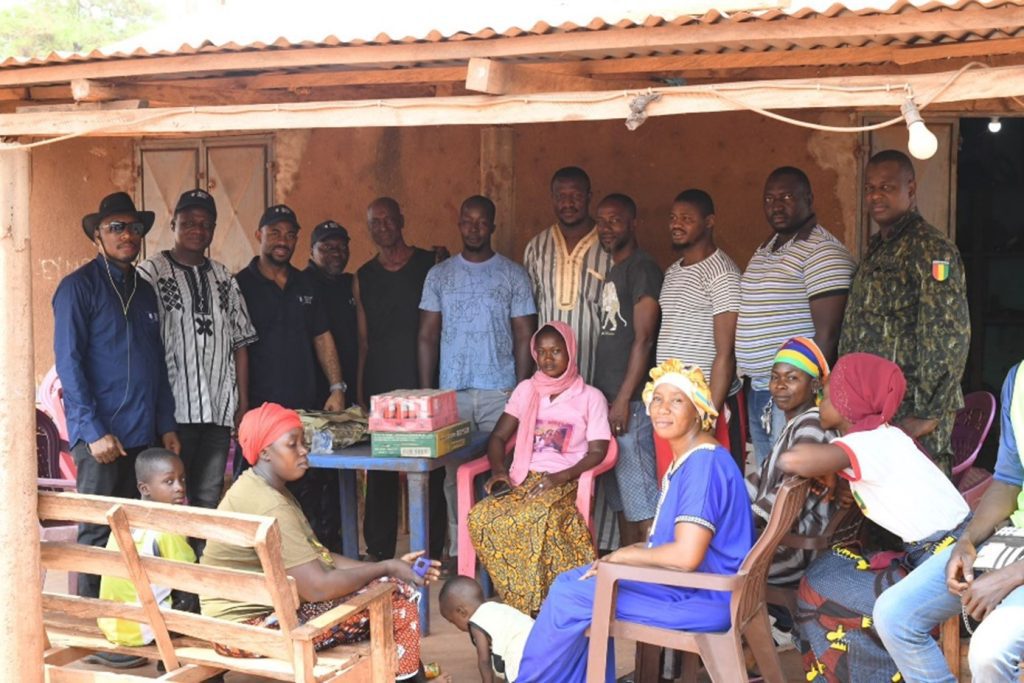 Image of a Seventy Ninth Resources site visit to a local community in Guinea 